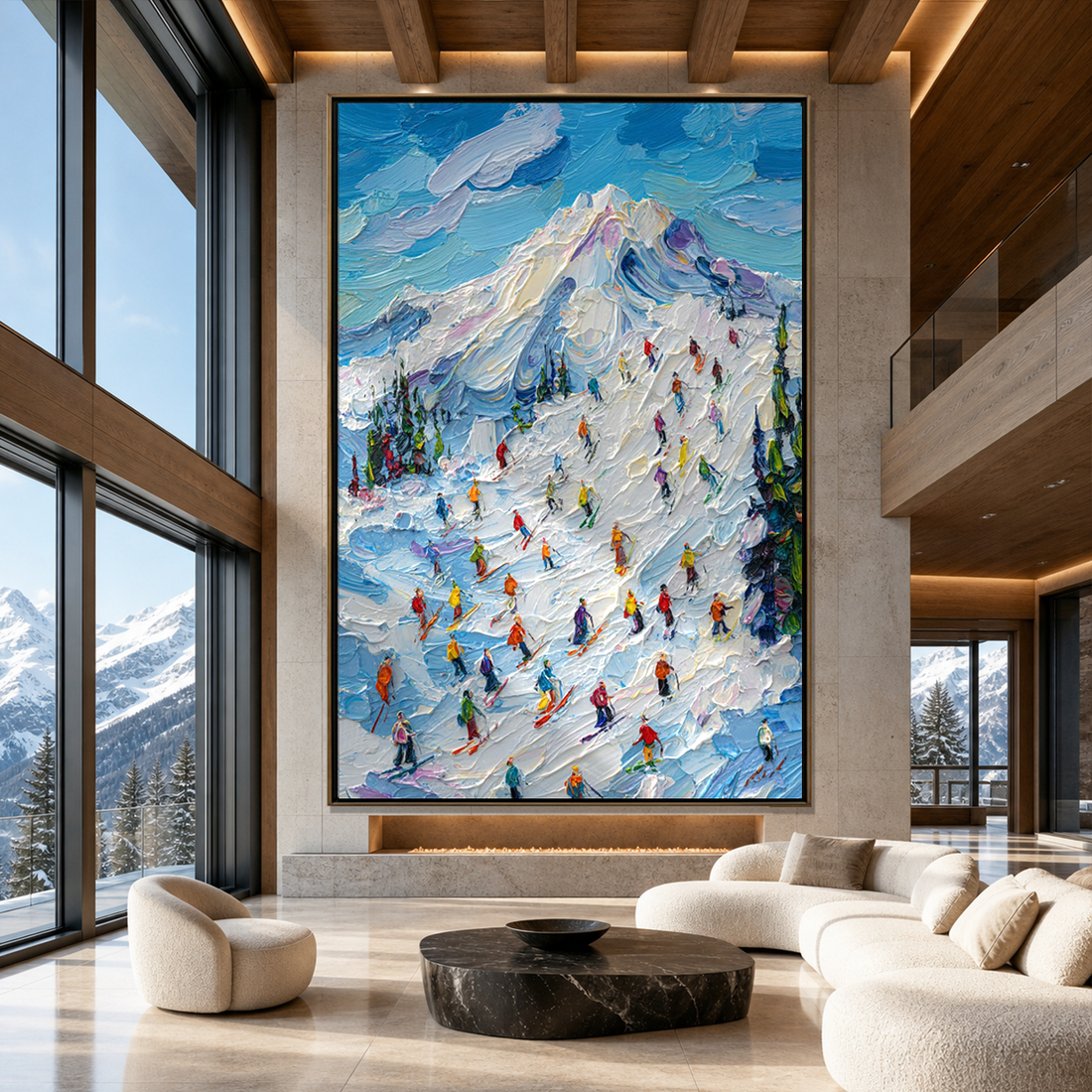How Mountain Landscape Wall Art Creates a Sophisticated Alpine-Inspired Interior