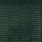 Dark Green Textured Grid by Javier Ramirez: minimalist art, textured surface, grid pattern, modern decor, green hues