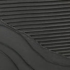 Black Texture minimalist painting detail: matte finish with wave-like ridges and fine linear textures.