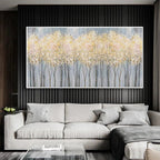 GOLDEN HAZE: Sun Drenched Forest Canvas