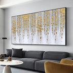 GOLDEN RAIN: Cascading Gold Blossoms Canvas