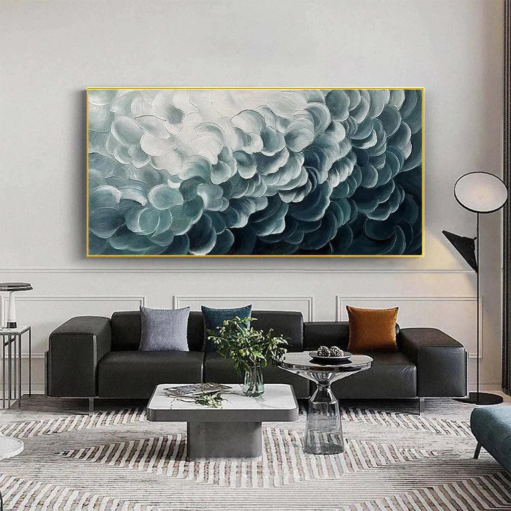 BREEZE: Textured Impasto Abstract MEDITERRANEAN Seascape Canvas