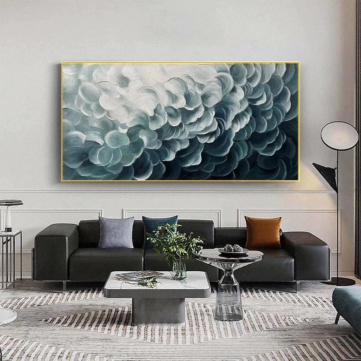 BREEZE: Textured Impasto Abstract MEDITERRANEAN Seascape Canvas