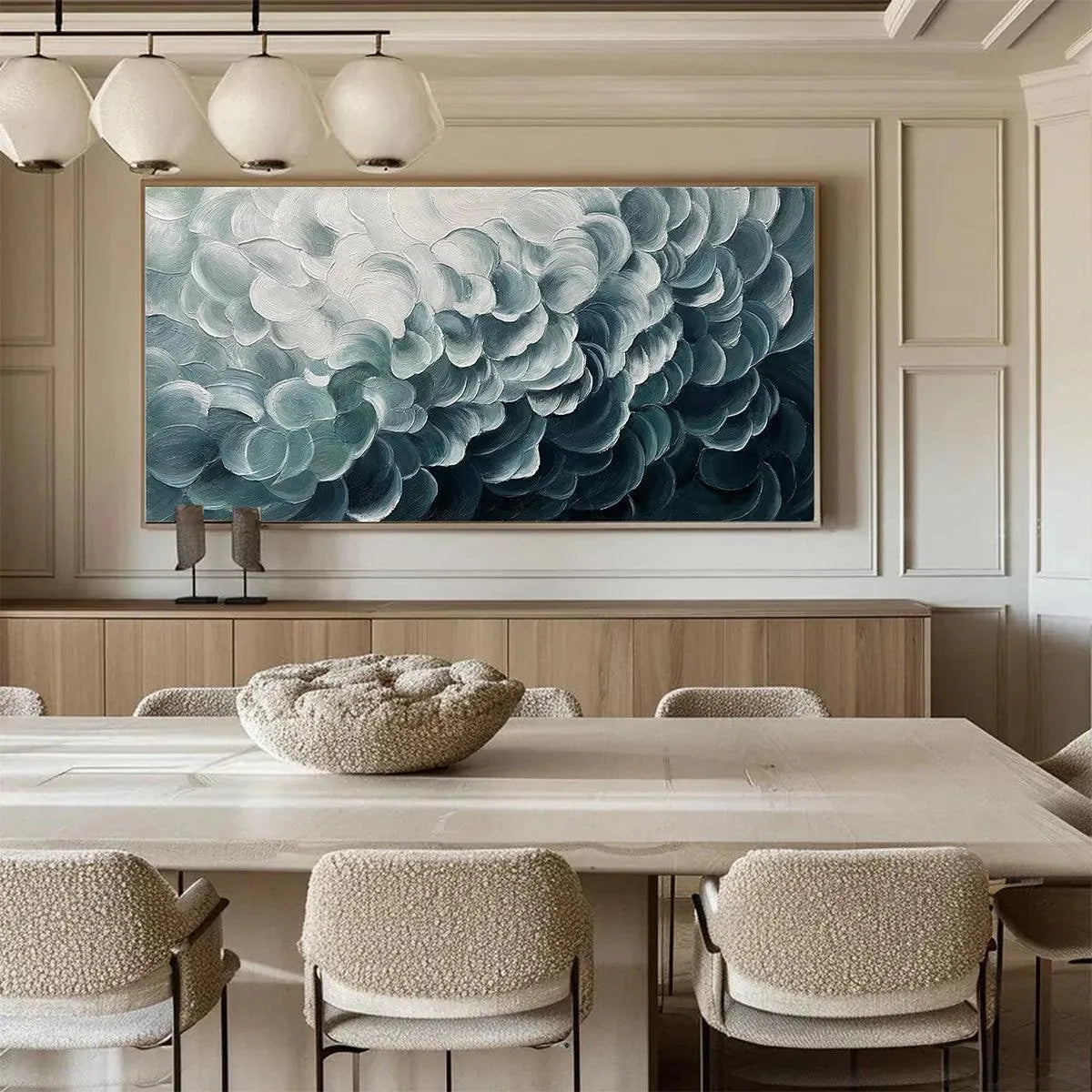 BREEZE: Textured Impasto Abstract MEDITERRANEAN Seascape Canvas