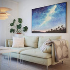 CELESTIAL DREAMSCAPE: Panoramic Starry Night Sky Milky Way Canvas