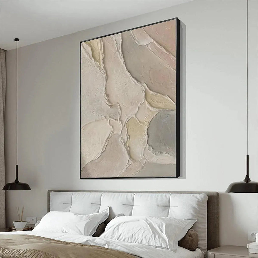 SERENE TEXTURES: Textured Impasto Gentle Undulations Canvas