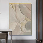 SERENE TEXTURES: Textured Impasto Gentle Undulations Canvas
