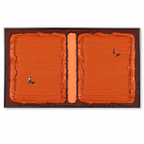CLAY COURT: Texture Minimalist Tennis Match Oil Painting with Dynamic Energy