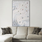 POWDER DAY: Ski Wall Art Canvas