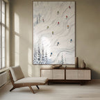 POWDER DAY: Ski Wall Art Canvas