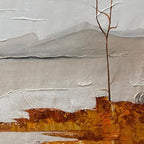 SERENE WATERS: Wabi Sabi Landscape Oil Painting