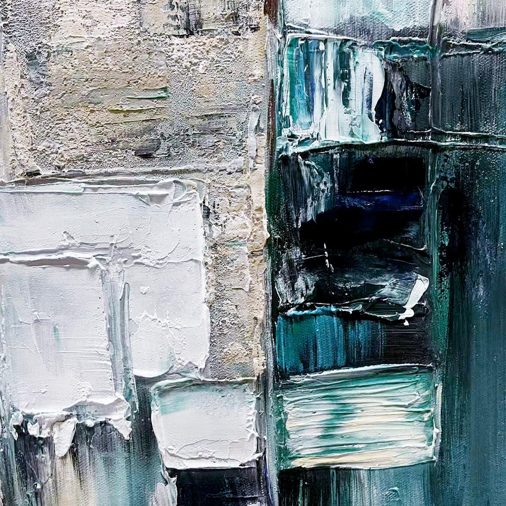 STRATUM: Impasto Cool Blues Crisp Whites Grounding Canvas
