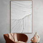 SERENE RIFT: Minimalist Textured Wall Art