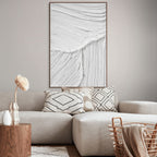 SERENE RIFT: Minimalist Textured Wall Art