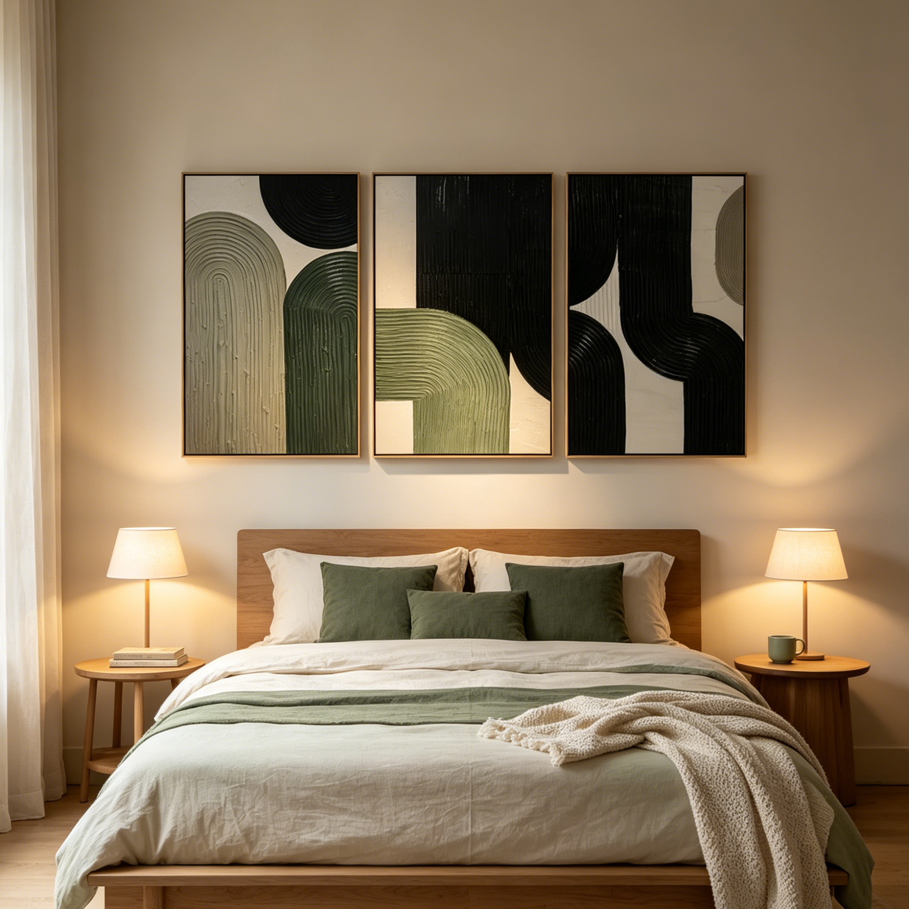 ARCHES TRIPTYCH: Textured Arch Minimalist Abstract Canvas Set Of 3