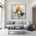 ABSTRACT CITYSCAPE: Muted Geometric Textured Layers Urban Canvas