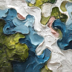 AERIALIS: Heavy Texture Abstract Landscape Oil Painting
