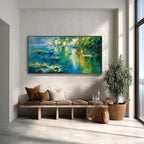 AMALFI REFLECTIONS: Textured Impasto Painting of Italian Coast Reflections