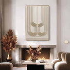 ARCADE: Textured Minimalist Architectural Abstract Painting