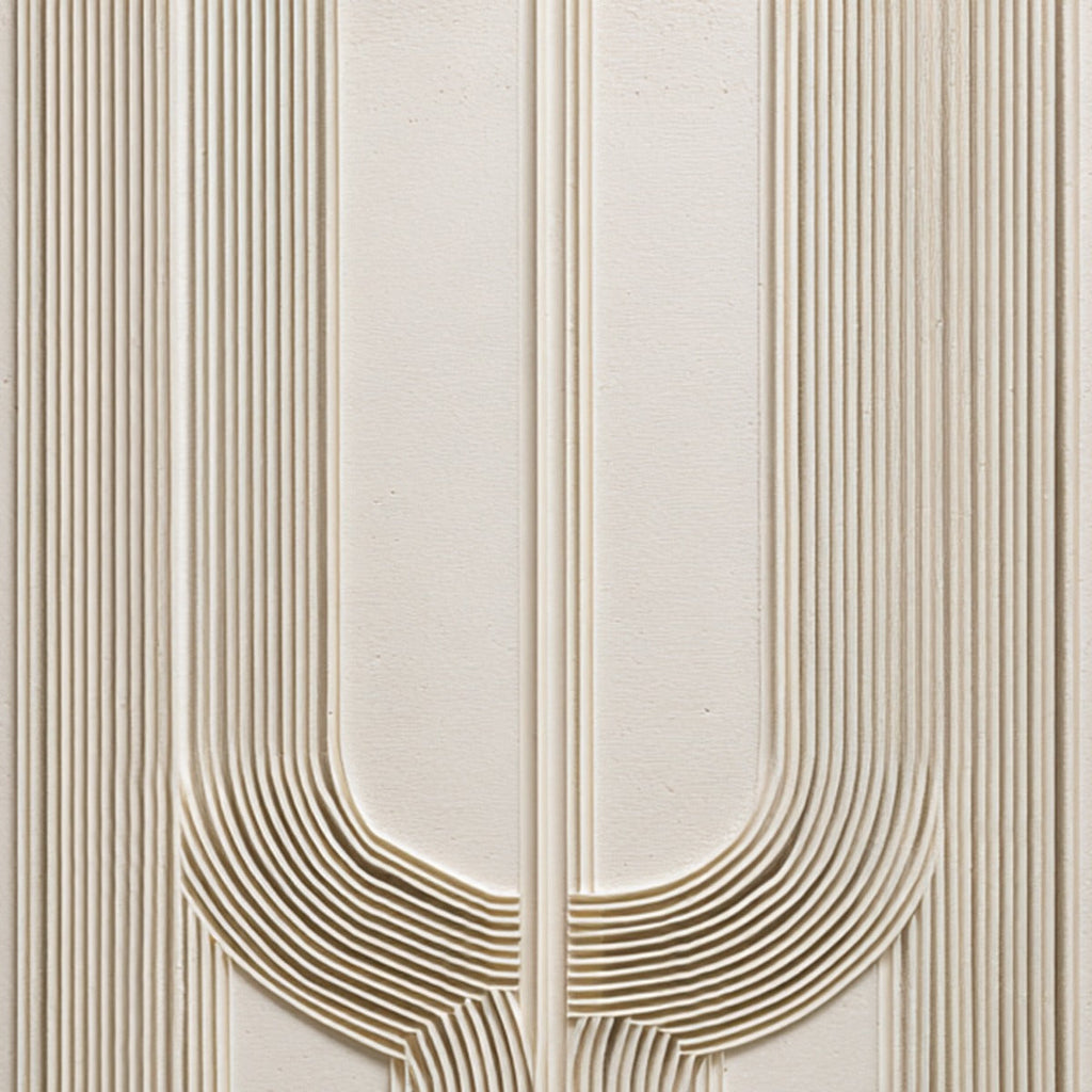 ARCADE: Textured Minimalist Architectural Abstract Painting