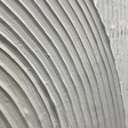 Beige Textured Arches Diptych by Isabella Rossi: Textured abstract painting set of 2 with neutral tones