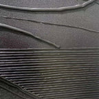 Black Textured Waves painting by Javier Ramirez, minimalist modern art, perfect for living room, office or bedroom decor