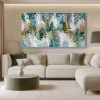 BLOSSOM REVERIE: Textured Abstract Floral Impasto Oil Painting