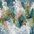 BLOSSOM REVERIE: Textured Abstract Floral Impasto Oil Painting