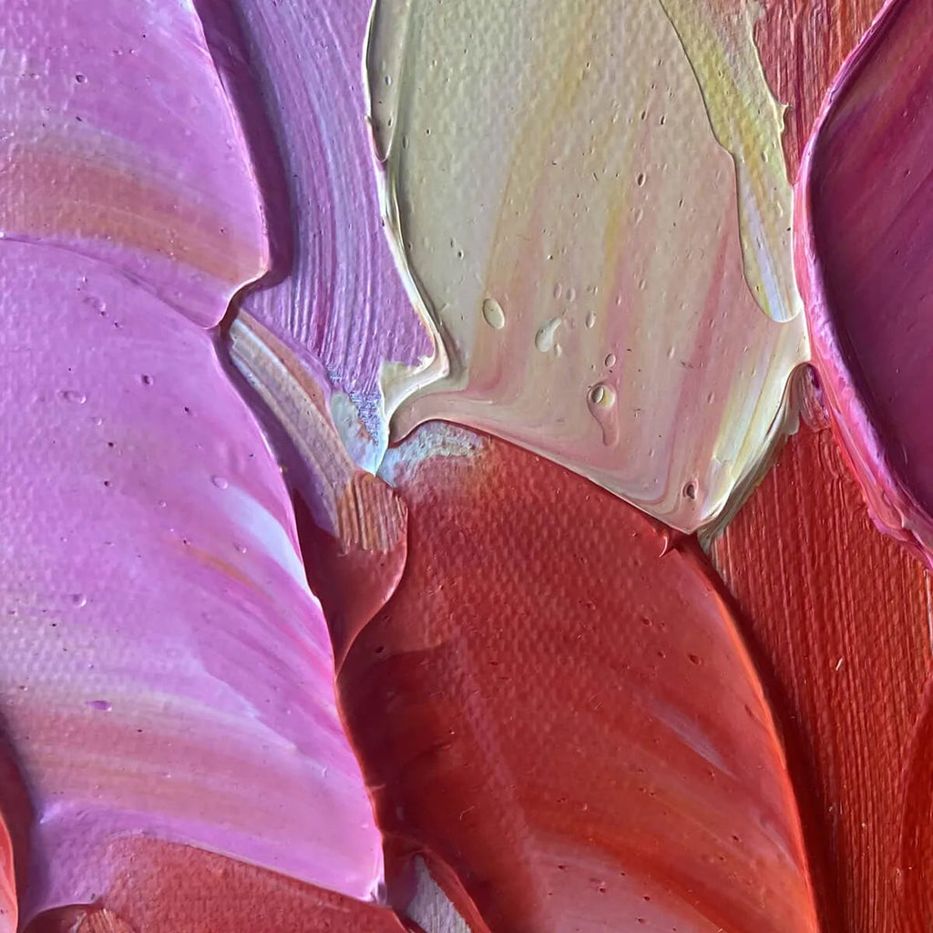 CHROMA WAVE: Rainbow Abstract Wall Art Colorful Textured Canvas