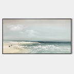 Tranquil Beach Landscape Oil Painting