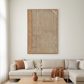 CODEX: Lines Earth Toned Texture Band Minimalist Canvas