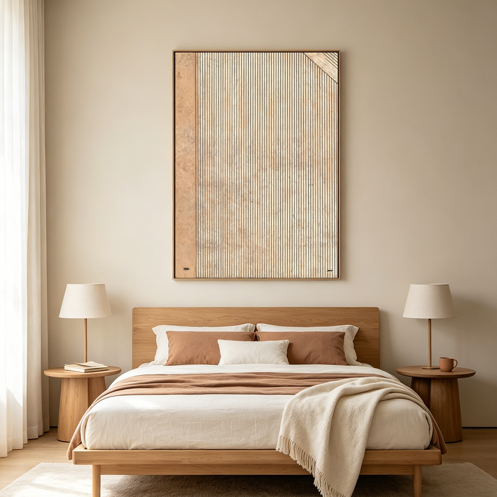 CODEX: Lines Earth Toned Texture Band Minimalist Canvas
