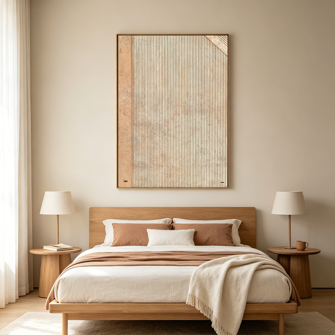 CODEX: Lines Earth Toned Texture Band Minimalist Canvas