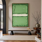 COURT RHYTHM: Textured Sports Impasto Oil Painting