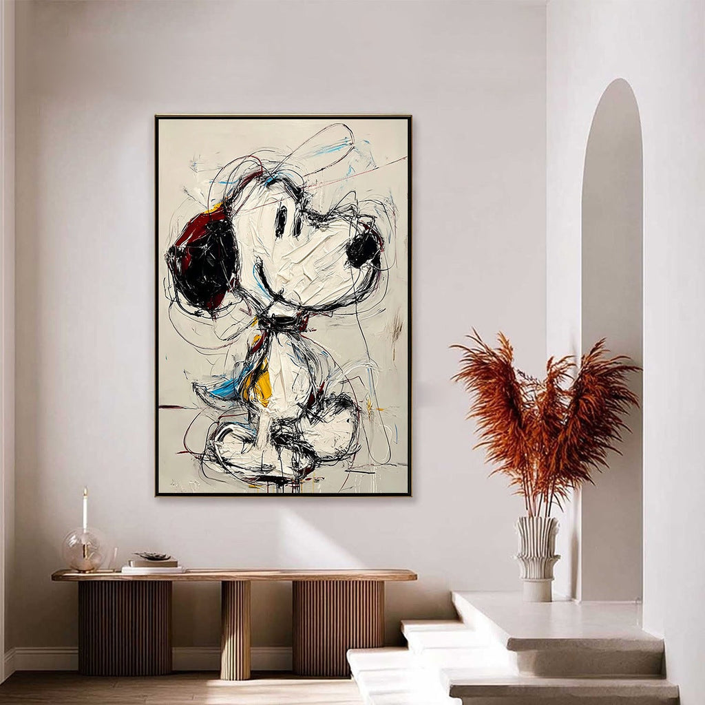 DREAMER'S DOODLE: Textured Pop Art Character Painting