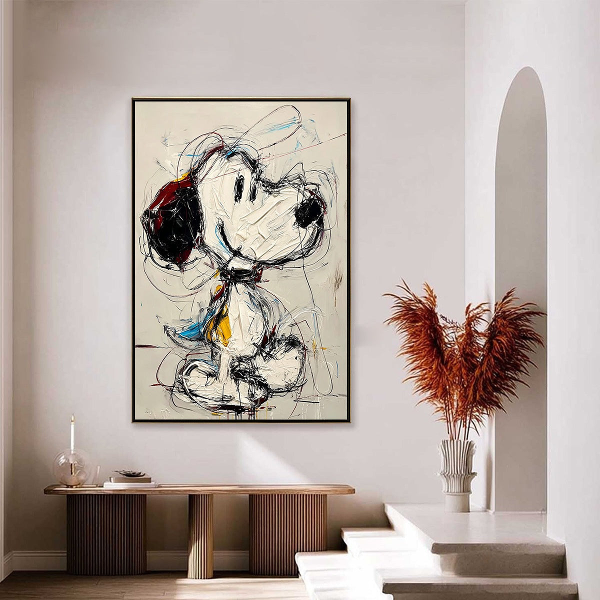 DREAMER'S DOODLE: Textured Pop Art Character Painting