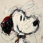 DREAMER'S DOODLE: Textured Pop Art Character Painting