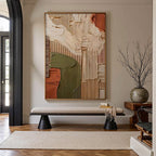 Earthbound Harmony textured abstract impasto oil painting wall art
