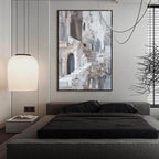 ECHOES OF STONE: Textured Impasto Architectural Painting
