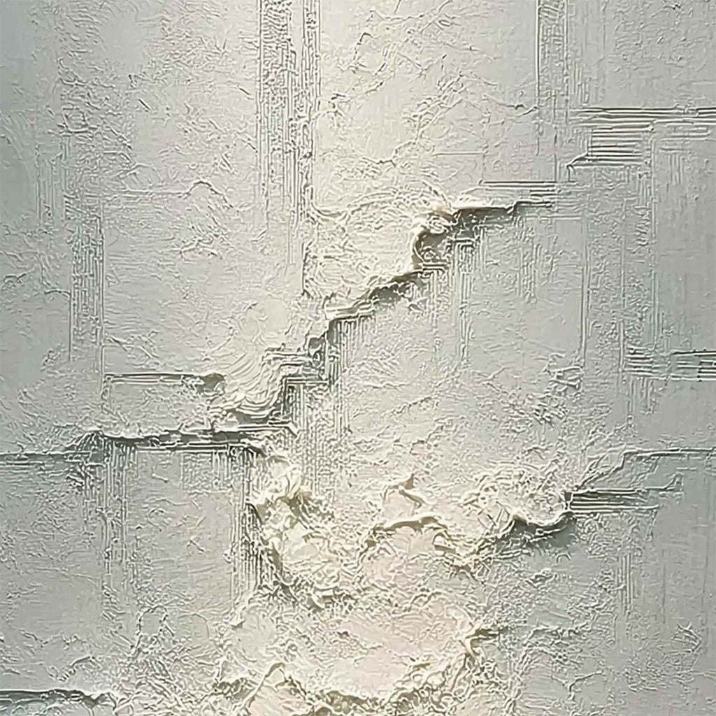 EMERALD HORIZON: Heavily Textured Wabi Sabi Abstract Seascape Painting