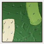 FAIRWAY DANCE: Textured Impasto Golf Scene Painting
