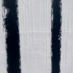 Contrast: Original Abstract Geometric Oil Painting - Black, White, Beige Wall Art Decor