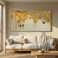 GOLDEN GARDEN: Graceful Birds Among Golden Foliage Wall Art