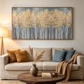 GOLDEN HAZE: Sun Drenched Forest Canvas