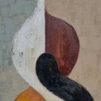 INTERTWINE: Textured Wabi Sabi Abstract Painting for Modern Decor