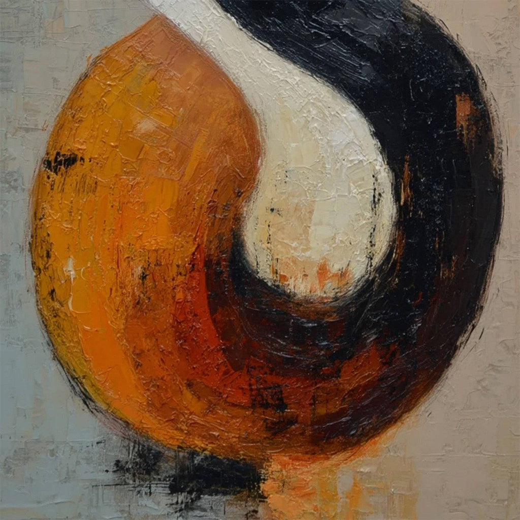 INTERTWINE: Textured Wabi Sabi Abstract Painting for Modern Decor
