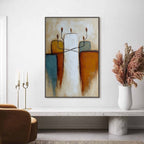 KINDRED: Textured Abstract Figurative Painting of Unity