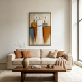 KINDRED: Textured Impasto Connection Abstract Figures Canvas
