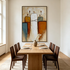 KINDRED: Textured Impasto Connection Abstract Figures Canvas