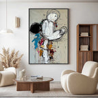 KINETIC FORM: Expressive Abstract Figurative Wall Art